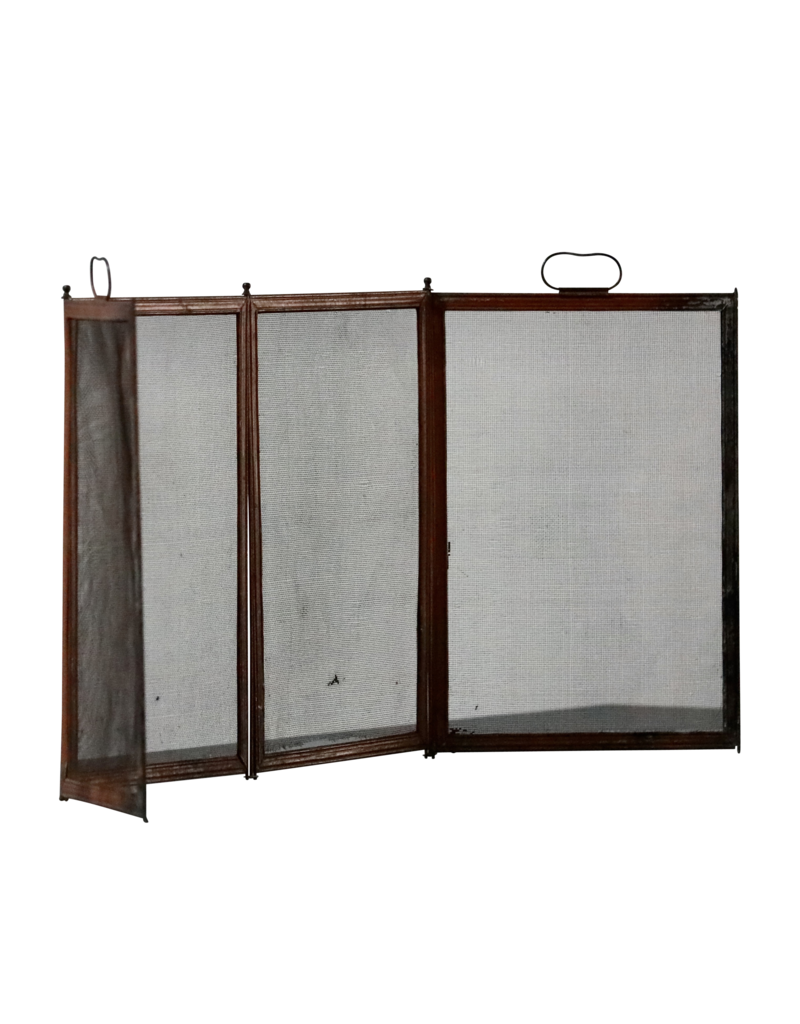 Maison Leon Van den Bogaert Rustic Fireplace Screen