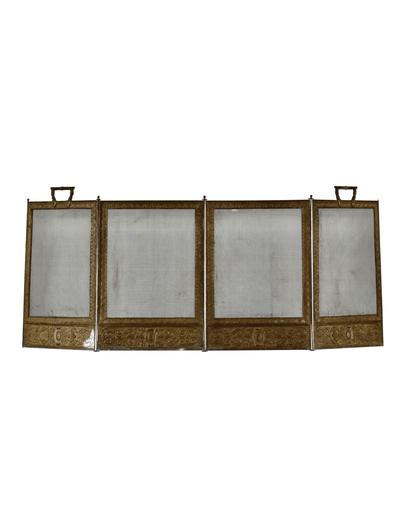 Maison Leon Van den Bogaert Messing haardscherm — 51 cm hoog