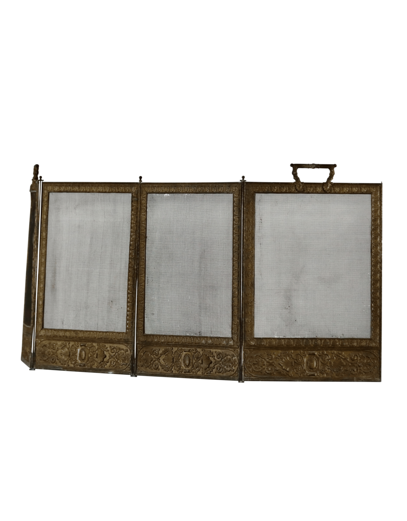 Maison Leon Van den Bogaert Messing haardscherm — 51 cm hoog