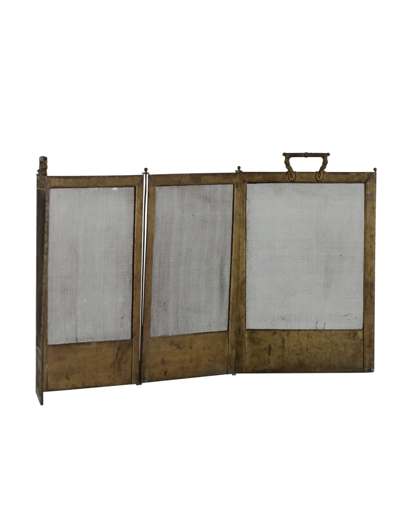 Maison Leon Van den Bogaert Messing haardscherm — 51 cm hoog