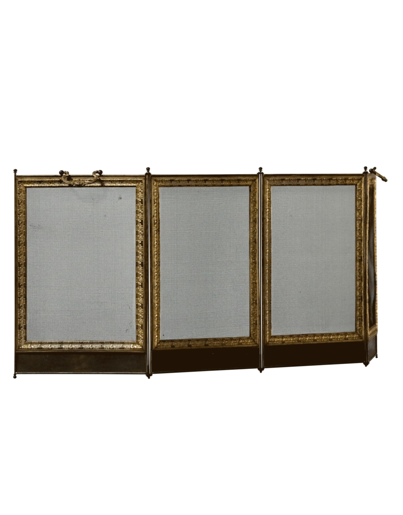 Maison Leon Van den Bogaert Messing haardscherm — 50 cm hoog