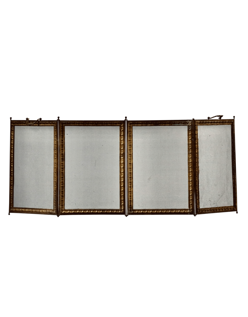 Maison Leon Van den Bogaert Elegant 19th Century Fireplace Screen