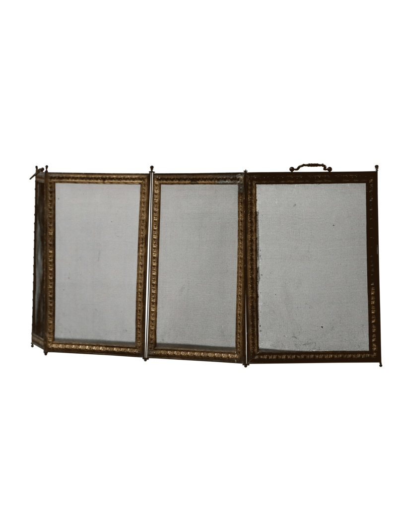 Maison Leon Van den Bogaert Elegant 19th Century Fireplace Screen