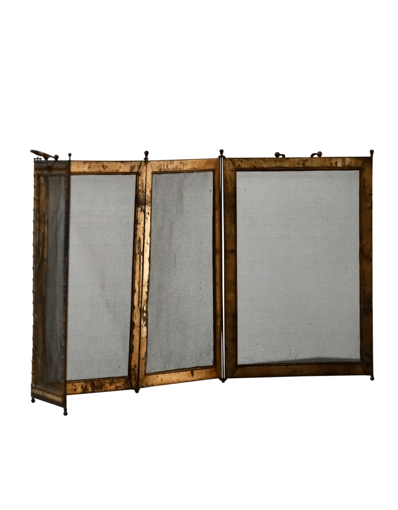 Maison Leon Van den Bogaert Elegant 19th Century Fireplace Screen