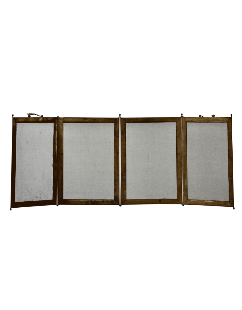 Maison Leon Van den Bogaert Elegant 19th Century Fireplace Screen