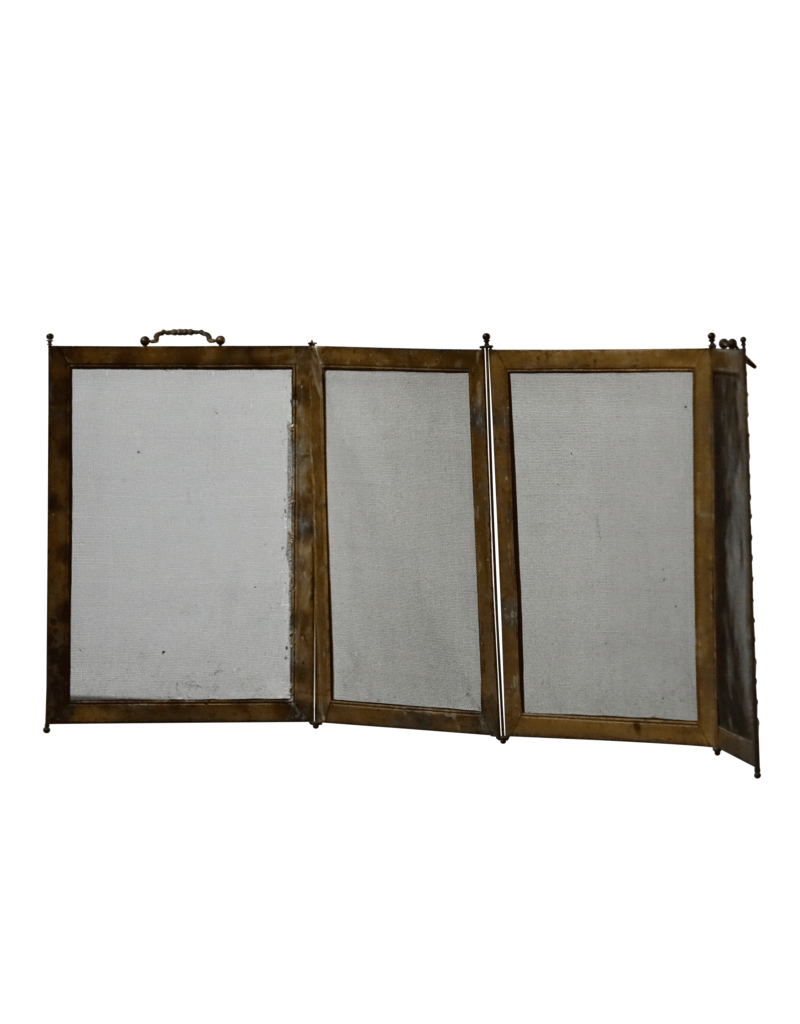 Maison Leon Van den Bogaert Elegant 19th Century Fireplace Screen