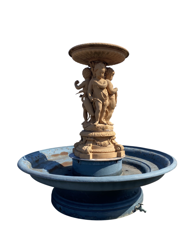 Maison Leon Van den Bogaert Monumental Cast Iron Fountain