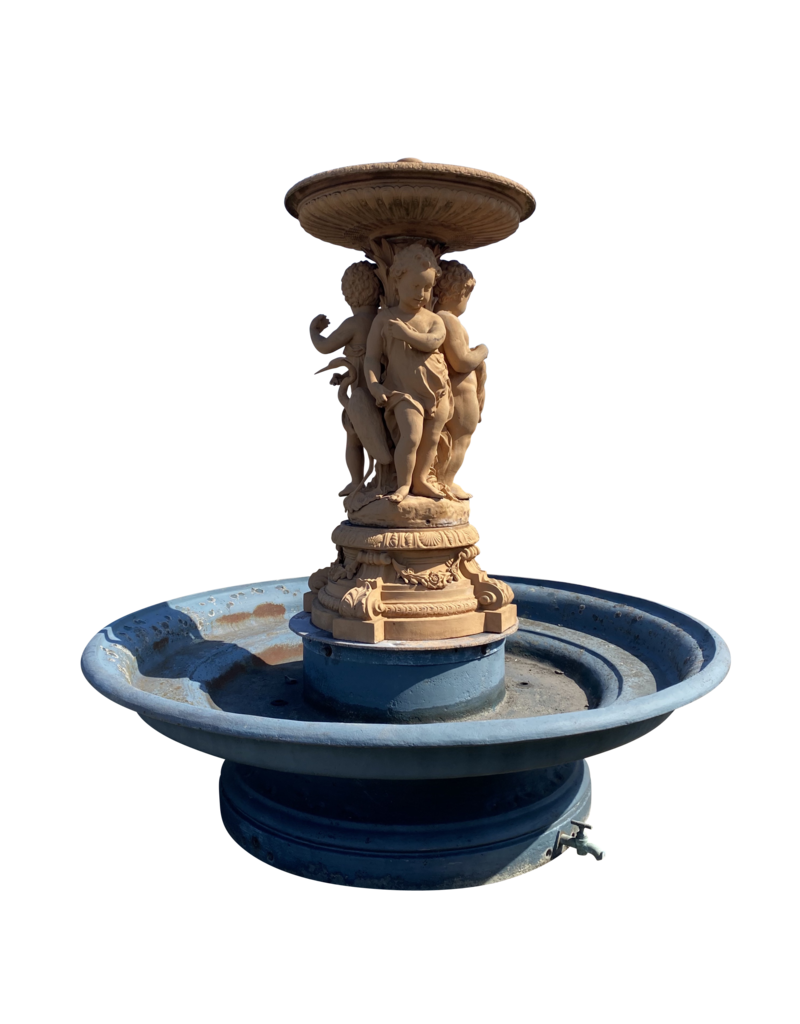Maison Leon Van den Bogaert Monumental Cast Iron Fountain