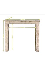 Wabi-Sabi Fit Stone Fireplace Surround