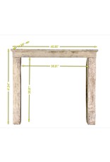 Wabi-Sabi Fit Stone Fireplace Surround