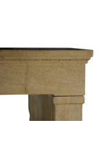 Large French Hard Stone Fireplace Mantle.