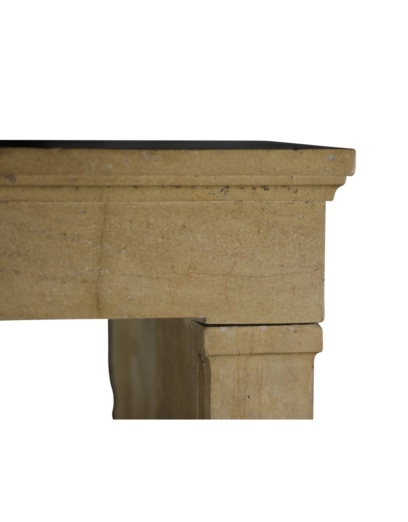 Large French Hard Stone Fireplace Mantle.