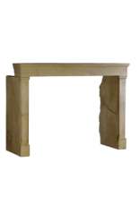 Large French Hard Stone Fireplace Mantle.