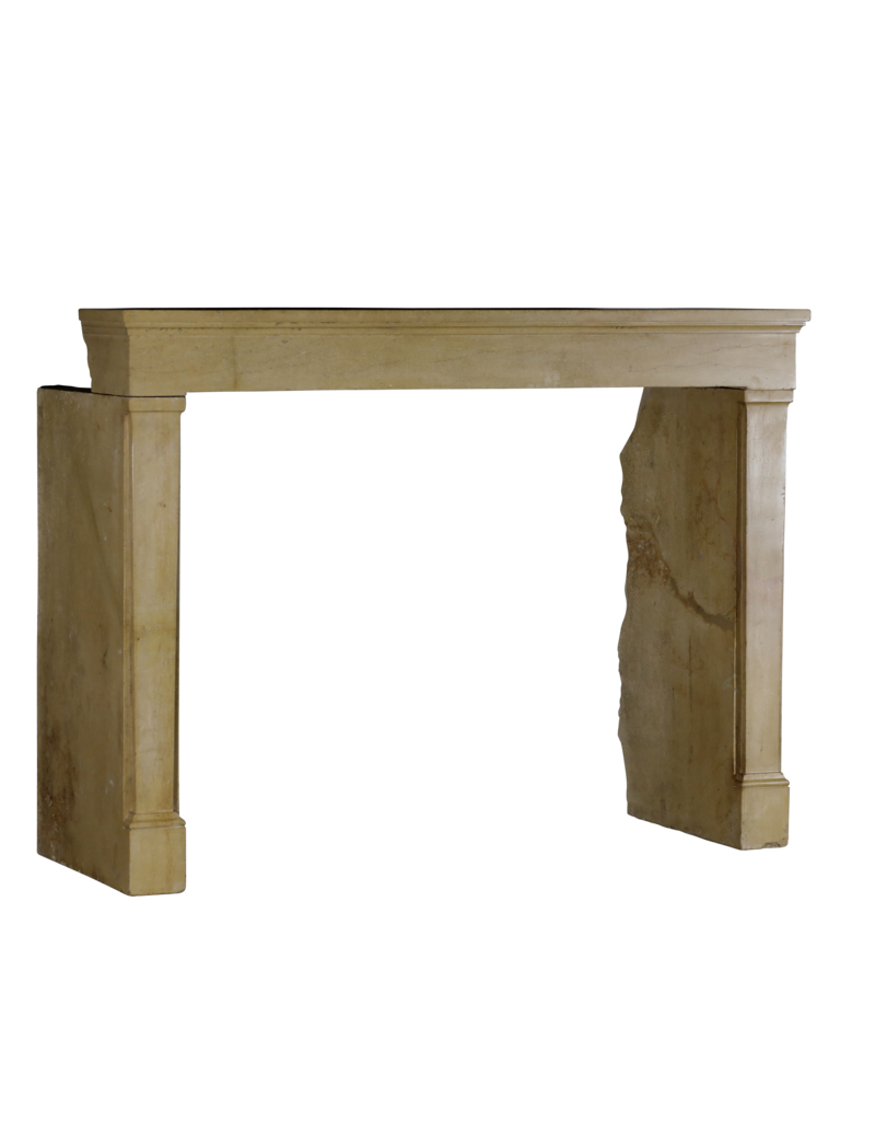 Large French Hard Stone Fireplace Mantle.