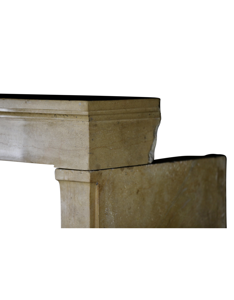 Large French Hard Stone Fireplace Mantle.