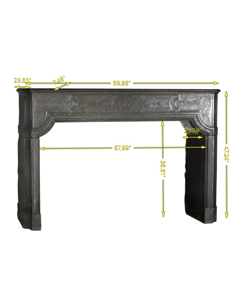 Sensationnelle Cheminée Ornementale En Pierre Française Du Xviiie Siècle