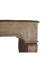 18th Century Rose Liseron Marble Stone Fireplace Surround