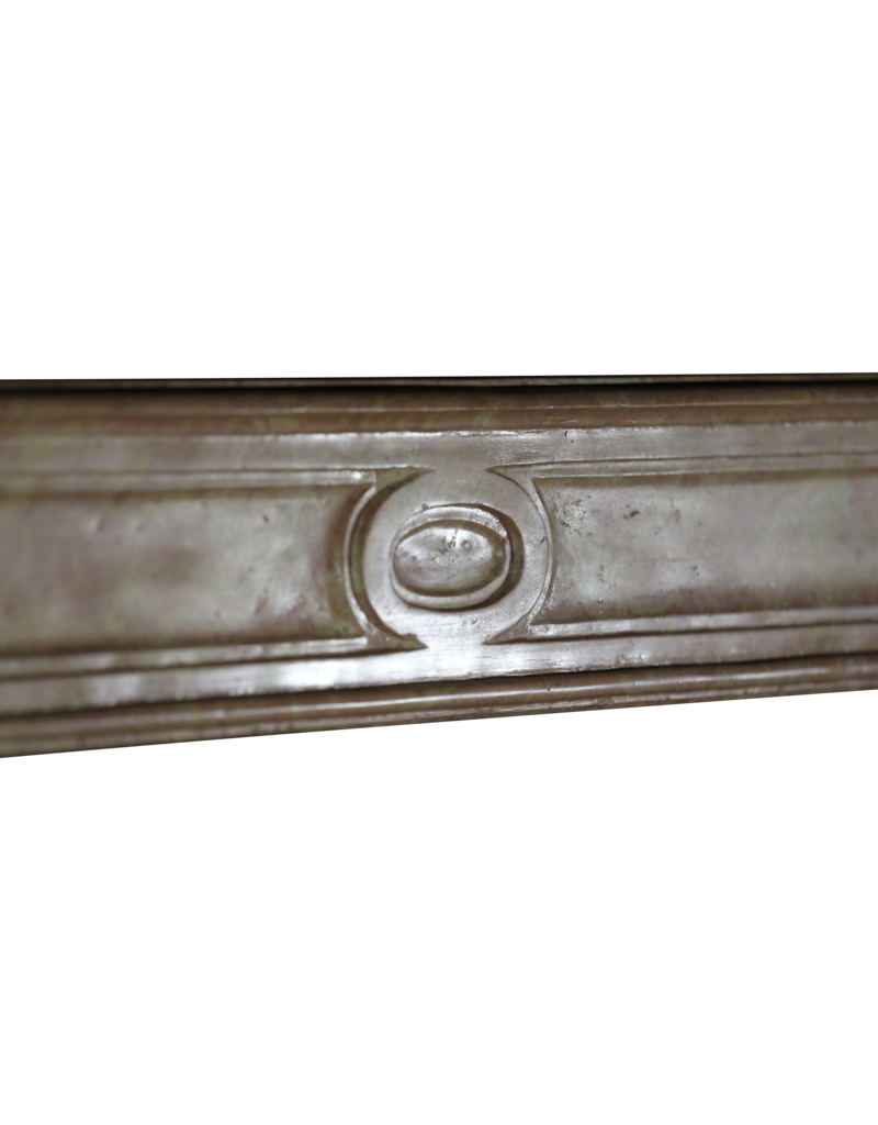 18th Century Rose Liseron Marble Stone Fireplace Surround