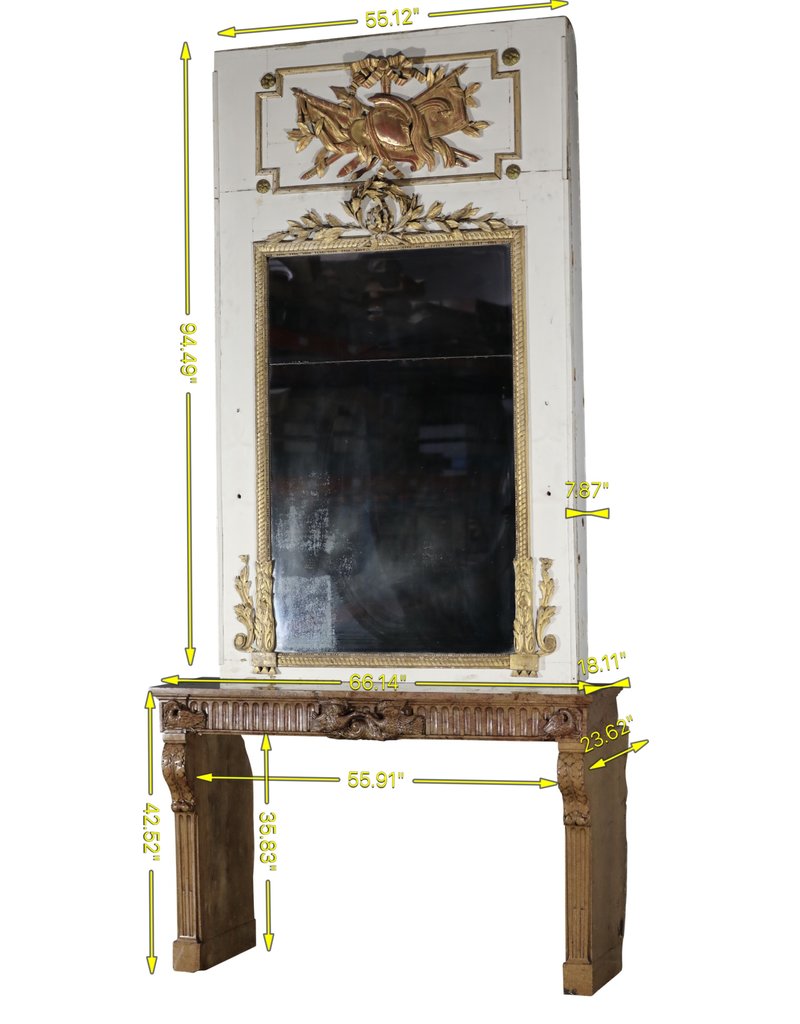 Sensational 18th Century Stone Fireplace Surround