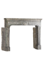 French Rustic Fireplace Mantle With Patina