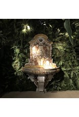 Maison Leon Van den Bogaert Pair of Monumental Sarrancolin Marble Wall Fountain