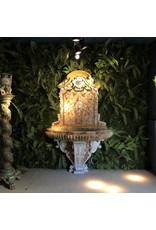 Maison Leon Van den Bogaert Pair of Monumental Sarrancolin Marble Wall Fountain