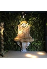 Pair of Monumental Sarrancolin Marble Wall Fountain