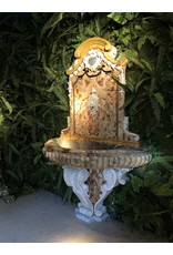 Maison Leon Van den Bogaert Paar Monumentale Sarrancolin Marmeren Muurfontein
