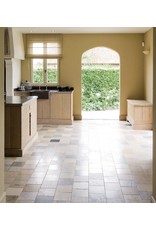 Original French Bicolor Hard Limestone Floor