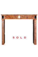 Maison Leon Van den Bogaert Chic French Directoire Style Stone Fireplace Surround