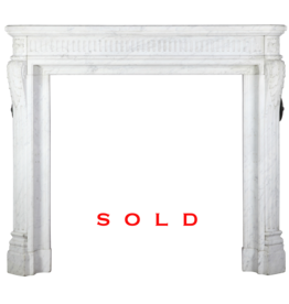Louis XVI Style French Classic Antique Fireplace Surround