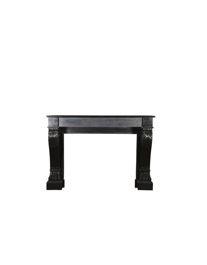 Black Belgian Marble Decorative Fireplace Surround