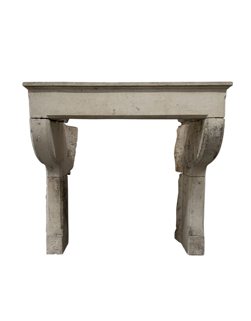 Louis XIII Style Vintage Limestone Fireplace Surround