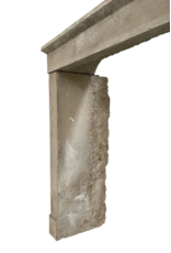 Rustic Limestone Fireplace Mantle