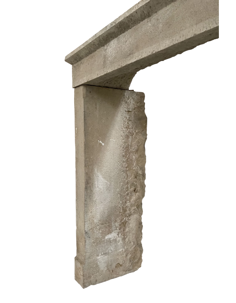 Rustic Limestone Fireplace Mantle