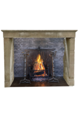 Rustic Limestone Fireplace Mantle