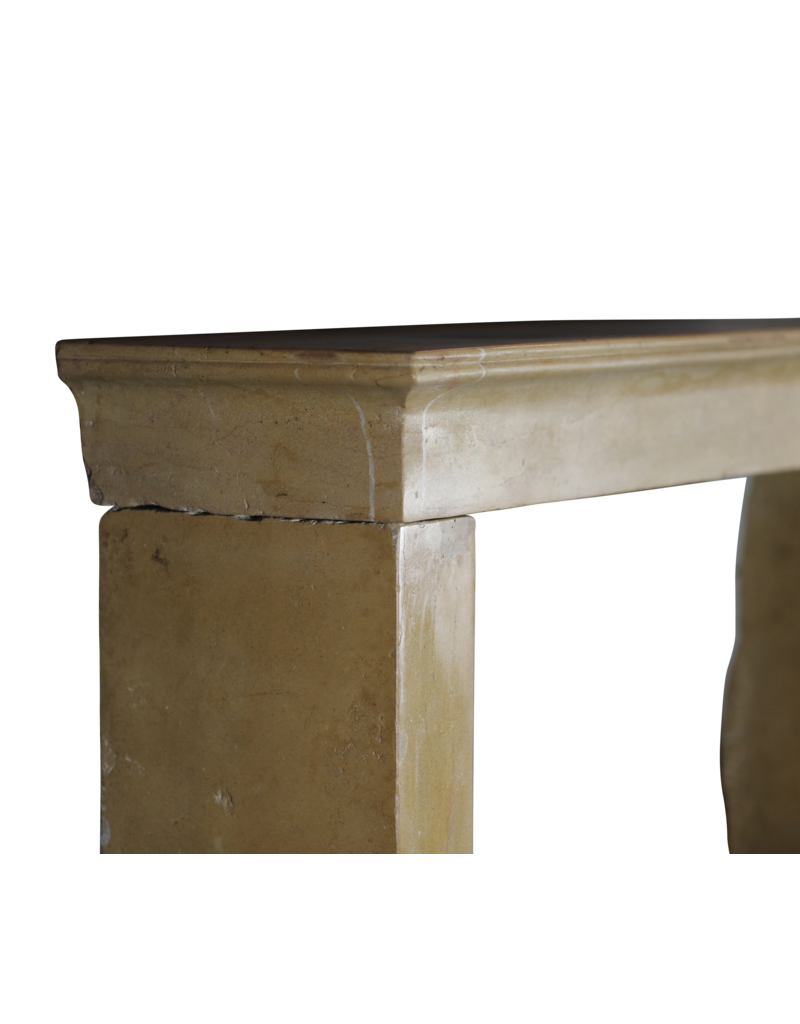 Maison Leon Van den Bogaert Reclaimed Stone Fireplace Mantel