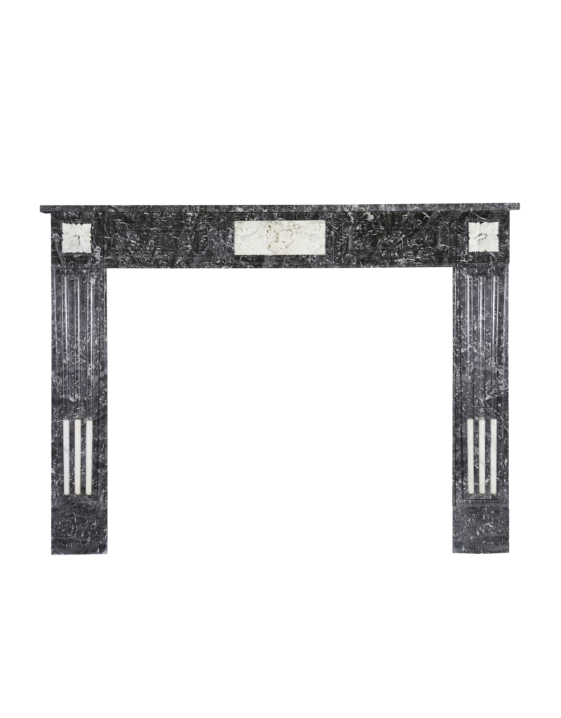 Maison Leon Van den Bogaert Elegant Belgian Marble Fireplace