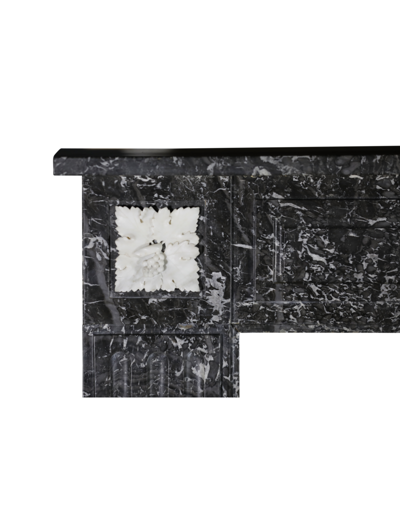 Maison Leon Van den Bogaert Elegant Belgian Marble Fireplace