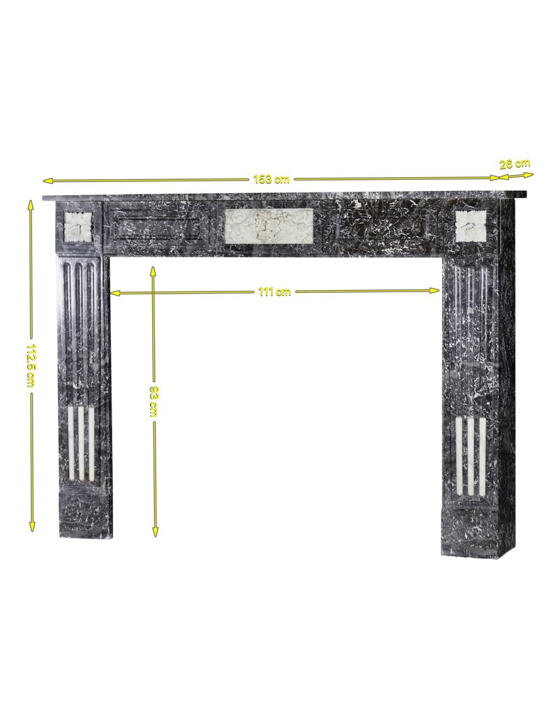 Eleganter belgischer Marmorkamin