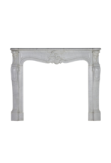 Maison Leon Van den Bogaert Cheminée Décorative En Marbre Blanc De Style Régence Classique