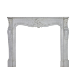 The Antique Fireplace Bank Klassischer Kamin aus weißem Marmor im Regency-Stil