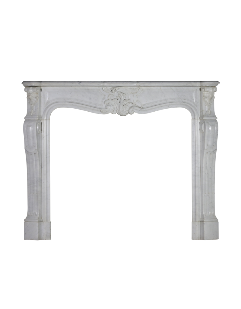 Classic Regency Style White Marble Fireplace