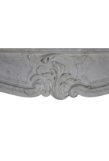 Maison Leon Van den Bogaert Cheminée Décorative En Marbre Blanc De Style Régence Classique