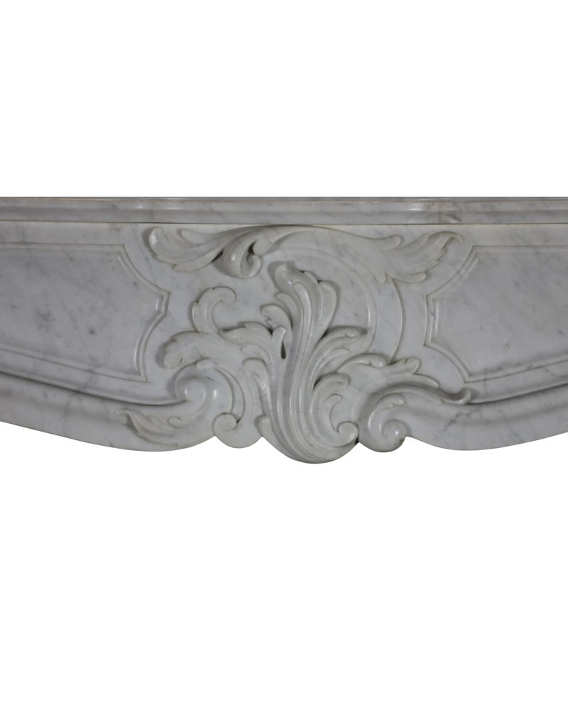 Classic Regency Style White Marble Fireplace