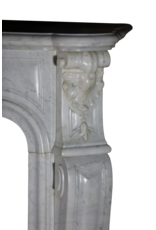 Classic Regency Style White Marble Fireplace