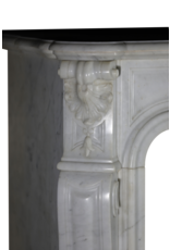 Classic Regency Style White Marble Fireplace