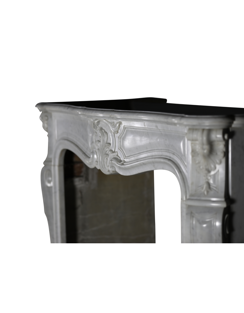 Classic Regency Style White Marble Fireplace