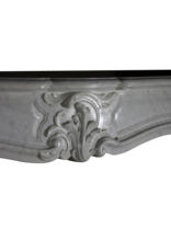 Maison Leon Van den Bogaert Klassischer Kamin aus weißem Marmor im Regency-Stil