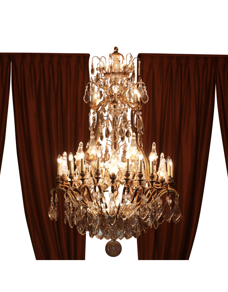 Grand Bicolor Crystal Chandelier